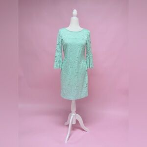 Studio One Mint Lace Shift Dress